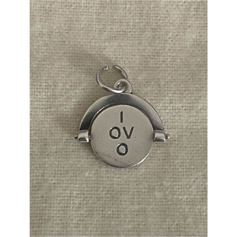 James Avery Retired I Love You Spinner Charm